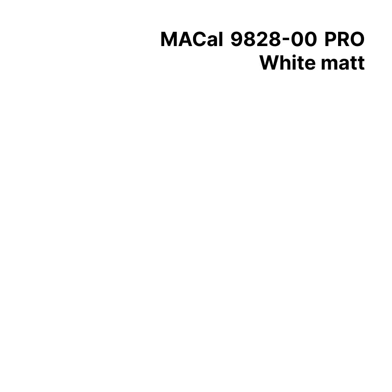 MC9800 BL MAT PRO Macal 98 Blanc Mat permanent 10 ans