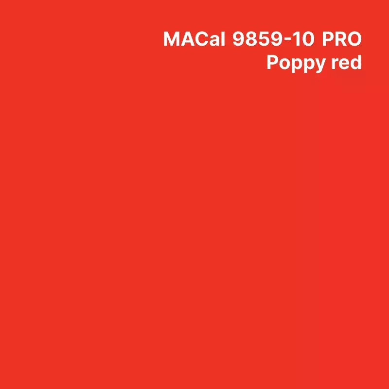 MC9800 couleurs Polymère poppy red Brillant permanent 7 ans